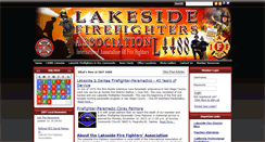 Desktop Screenshot of lakesidefirefighters.org